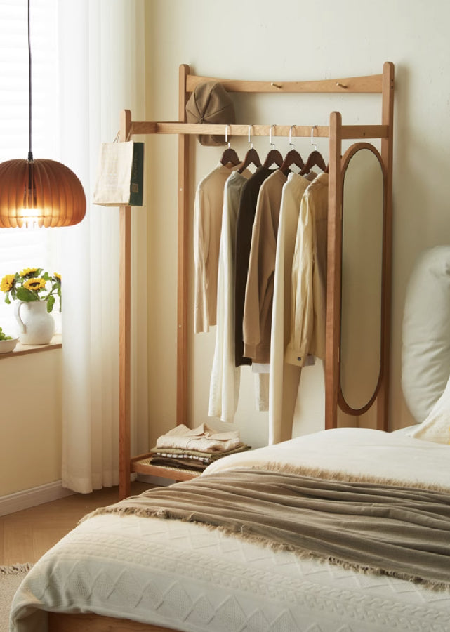 Talle Solid Wood Clothes Rack