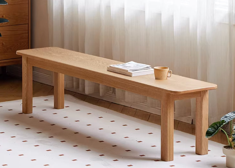 Caja Solid Wood Bench