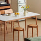 Stackable Solid Wood Round Stool