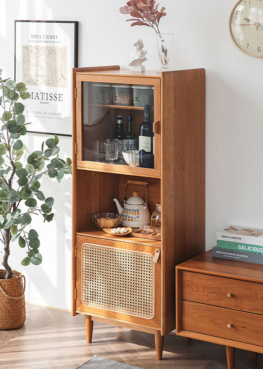 Mani Solid Wood Tall Cabinet