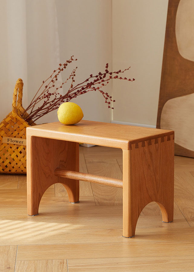 Simple Shape Stool Simple Solid Wood Step Stool – nichinichi