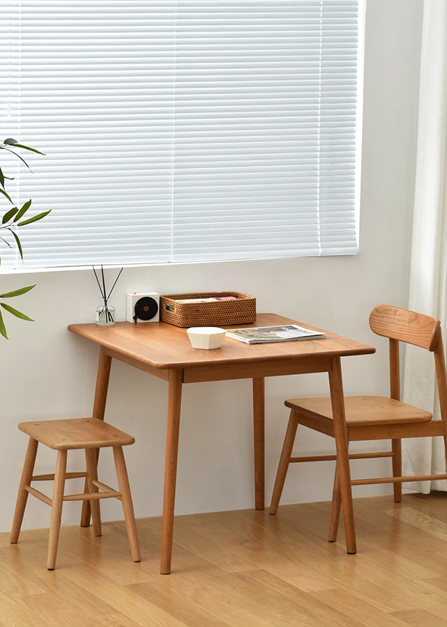 Rectangular Solid Wood Stool