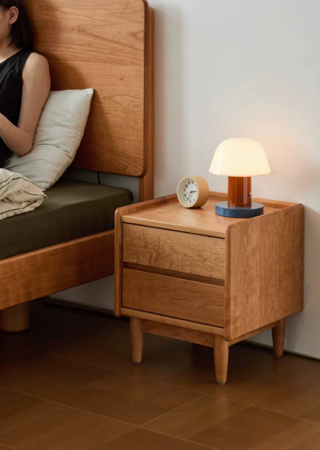 Simple Solid Wood Nightstand