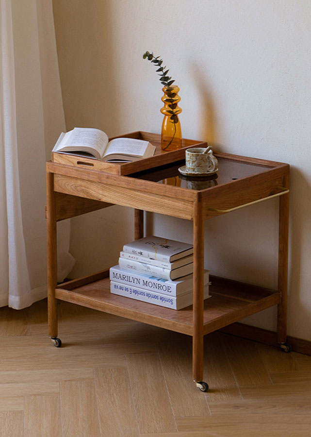 Teres Solid Wood Trolley