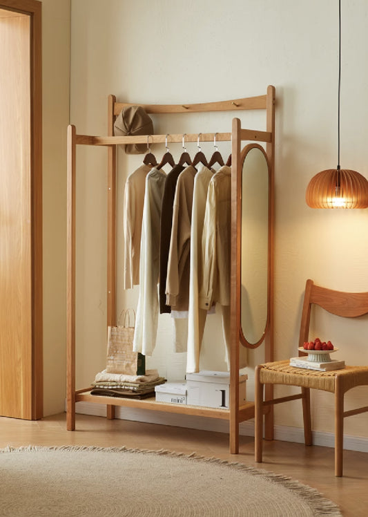 Talle Solid Wood Clothes Rack