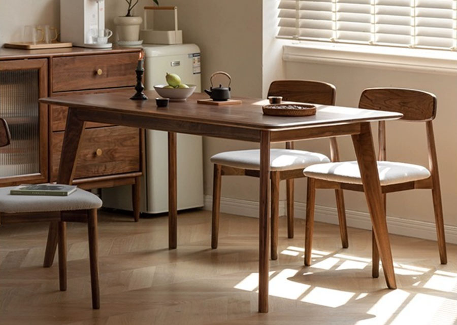 Faber Solid Dark Walnut Dining Table