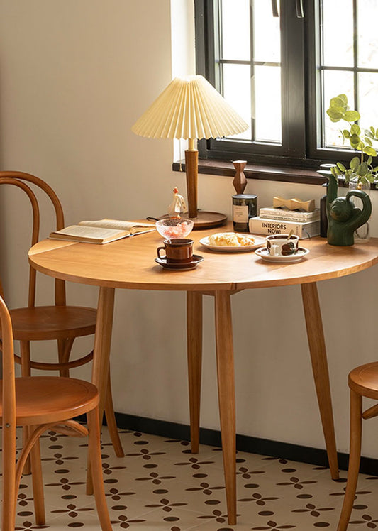Solid Wood Foldable Round Table