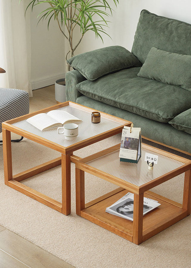 Cubes Solid Wood Coffee Table