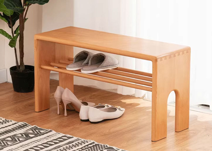 Rayon Solid Wood Bench