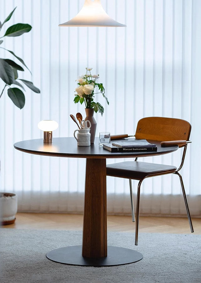 Mano Solid Wood Table with Sintered Stone Top