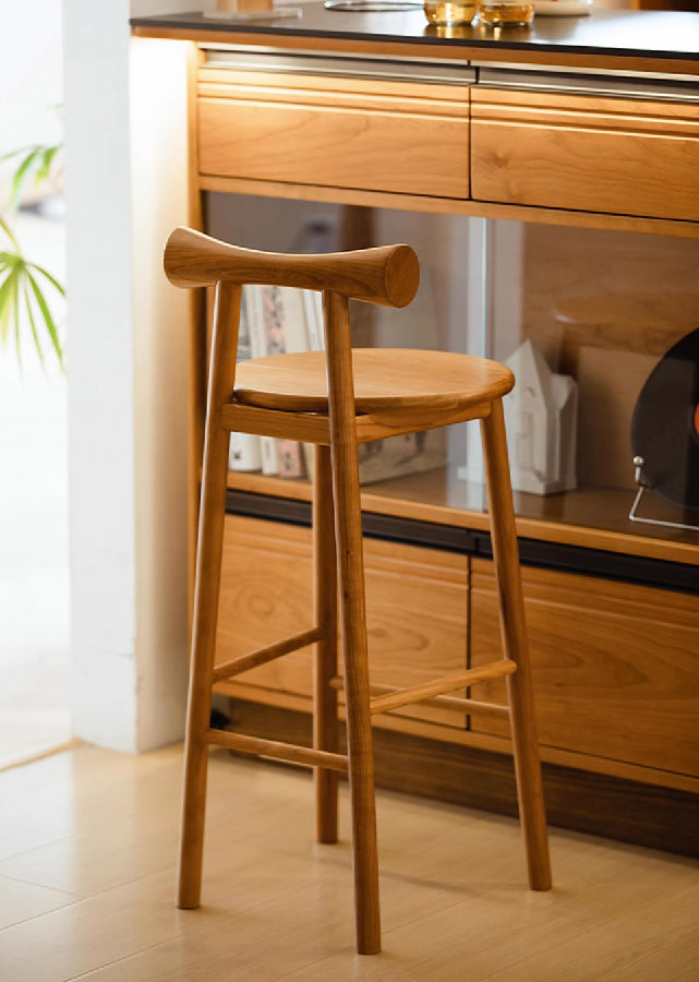 Ruban Solid Wood Barstool