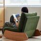 Crescent Solid Wood Rocking Chair