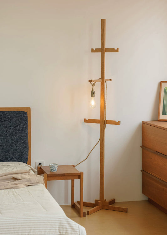 Minimalist Solid Wood Clothes Rack