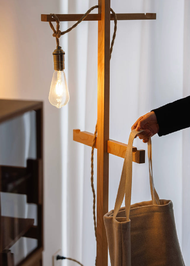 Minimalist Solid Wood Clothes Rack