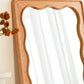 Solid Wood Mirror with Wavy Frame