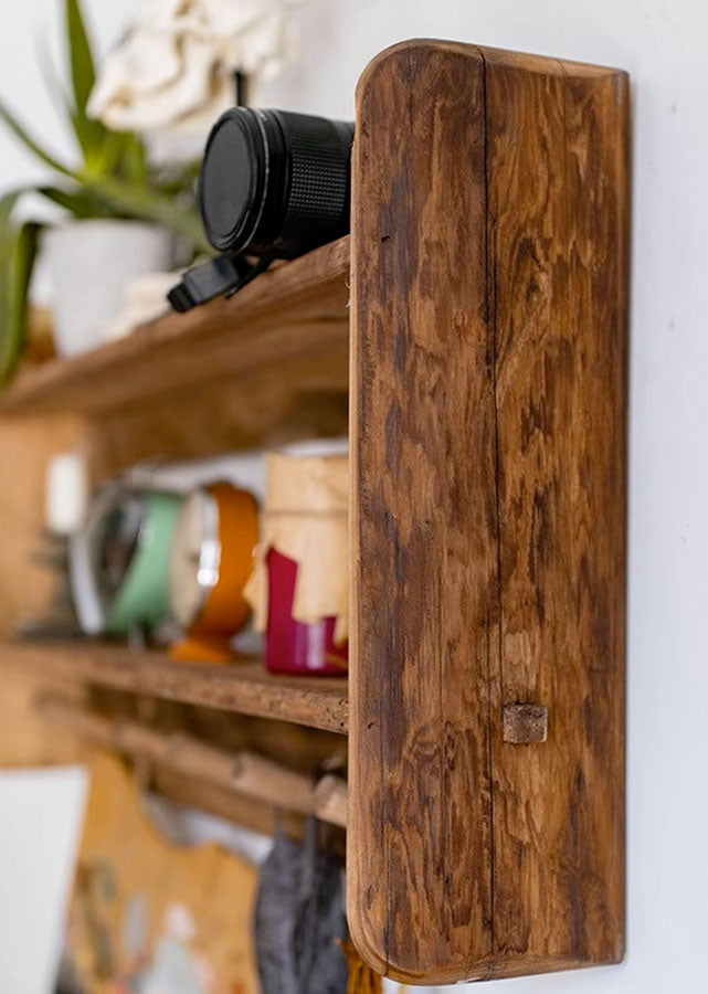 Solid Wood Rustic Wall Shelves