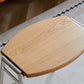 Stackable Solid Wood Stool with Stainless Steel Legs