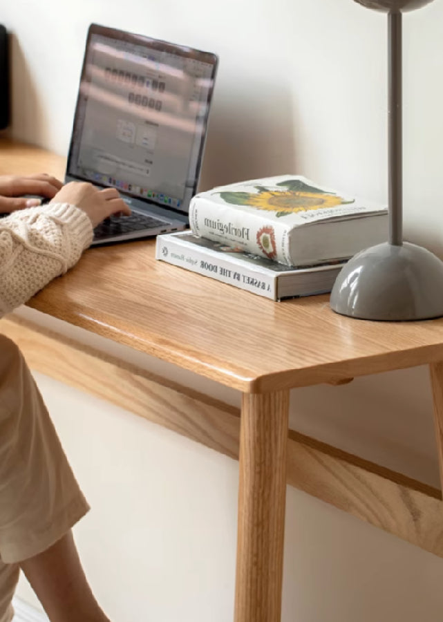 Slim Compact Solid Wood Table