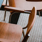 Kremo Solid Cherry Wood and Stainless Steel Chair, close up