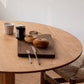 Sivi Solid Wood Round Table