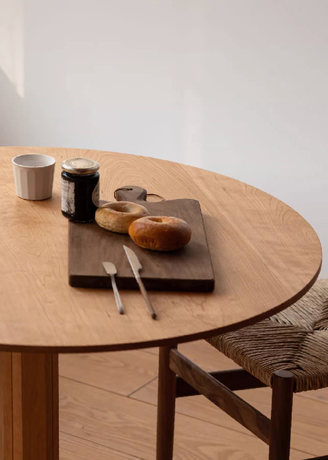 Sivi Solid Wood Round Table