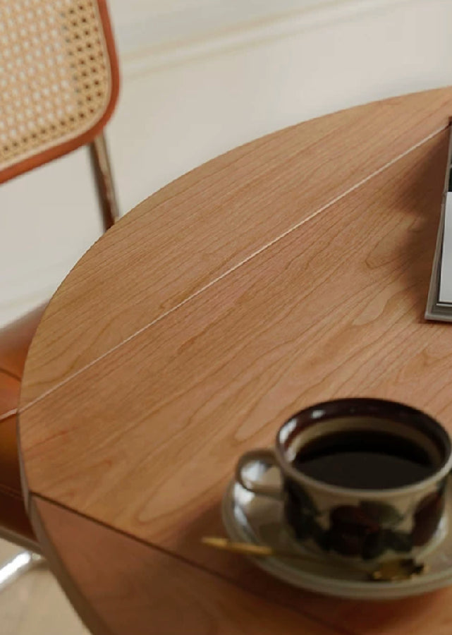 Solid Wood Foldable Round Table
