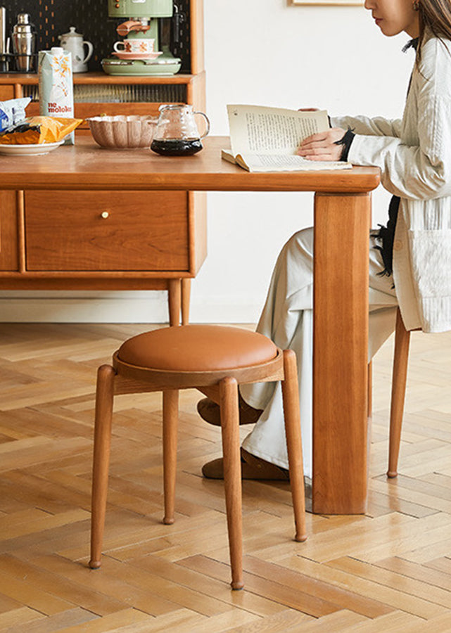 Tas Solid Wood Stool (Stackable)