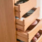 Solid Wood Tall Drawer Chest with Wheels
