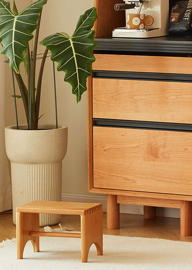 Simple Solid Wood Step Stool