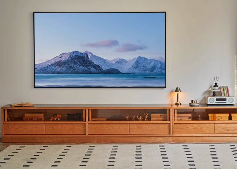 Short Solid Wood TV Console