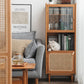 Mani Solid Wood Tall Cabinet