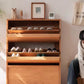 Ultra Thin Solid Wood Shoe Cabinet with Wooden Doors