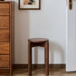 Stackable Solid Wood Round Stool (Walnut)