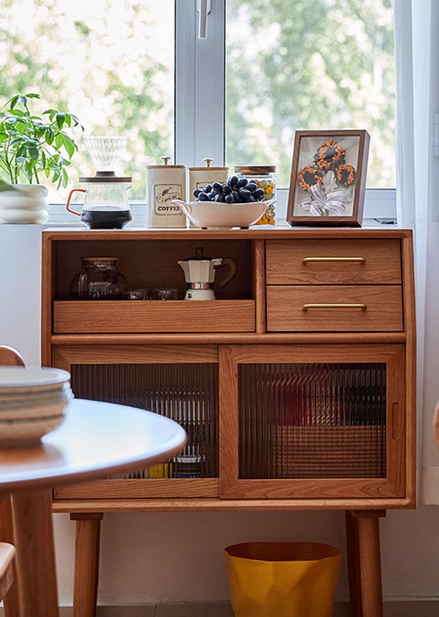 April Solid Wood Sideboard