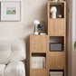 Compact Solid Wood Tall Storage