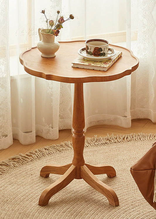 Fleur Solid Wood Compact Side Table