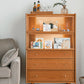 Akouo Solid Wood Tall Cabinet