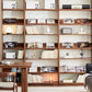 Full-Wall Solid Wood Open Bookshelves V2