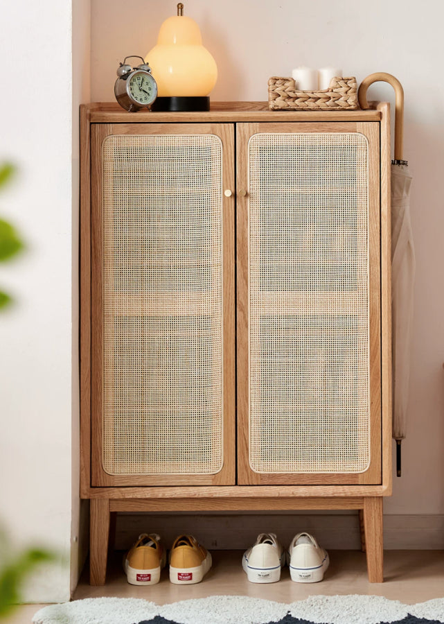 Seasons II Solid Wood Shoe Cabinet