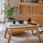 Simple Solid Wood Low Table / Chabudai