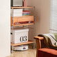Solid Wood and Stainless Steel Sideboard with Wheels