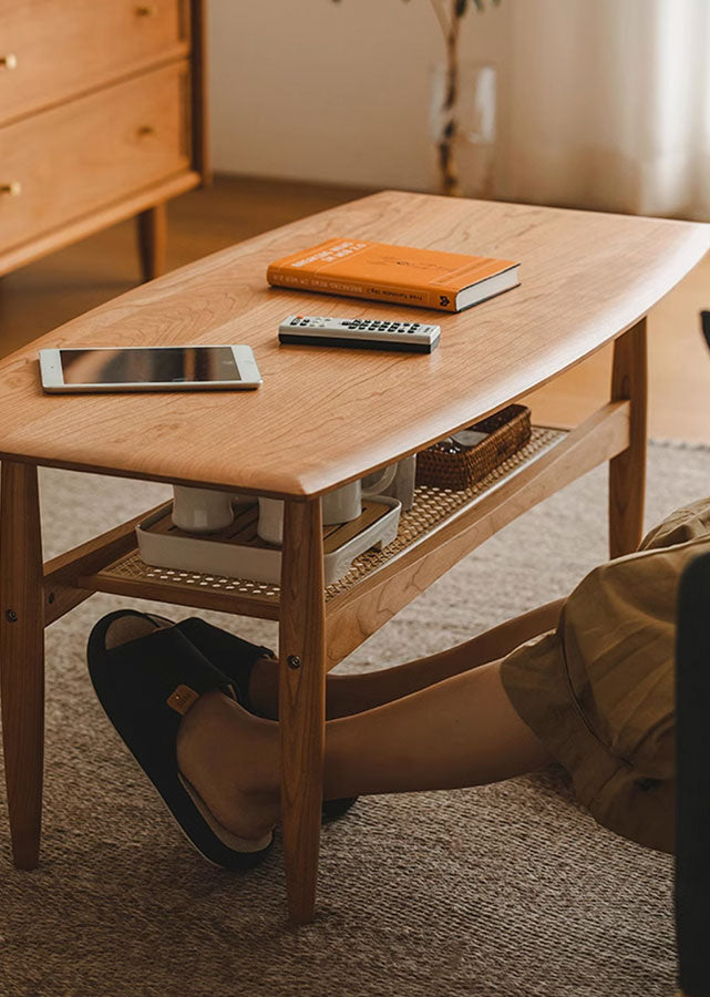 Fluo Solid Wood Coffee Table