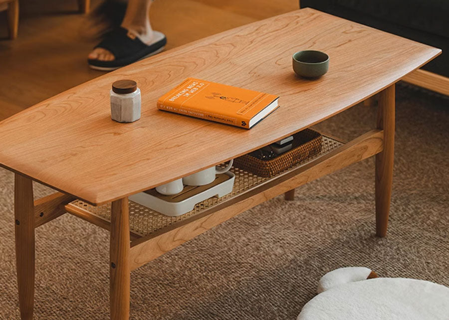 Fluo Solid Wood Coffee Table