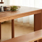 Audax Solid Cherry Wood Dining Table, close up