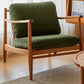 Solid Wood Single Seat Lounge Sofa