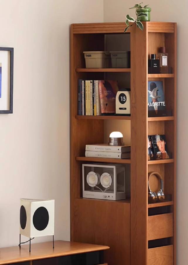 Gaye Solid Wood Compact Tall Storage