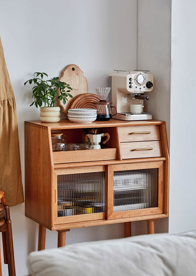 April Solid Wood Sideboard