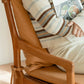 Solid Wood Chair with Armrest and Cushion