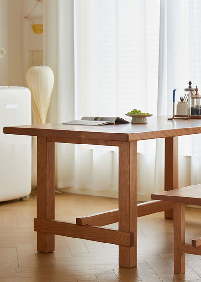Solid Wood Butcher Block Table