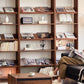Full-Wall Solid Wood Open Bookshelves V2
